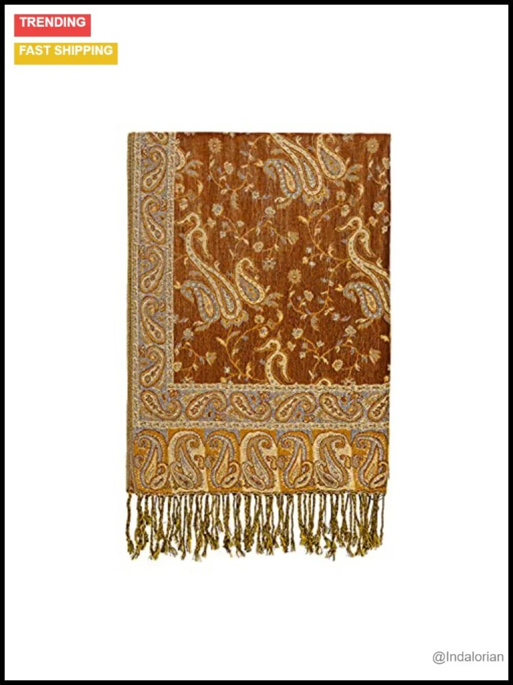 Elegant Long Shawl Scarf 100% Viscose from Bamboo Lightweight